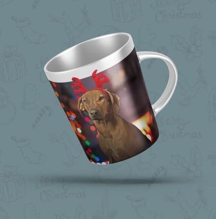 AUUU Świąteczny kubek z Twoim Zwierzakiem