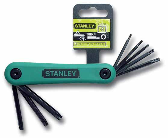 Stanley Zestaw kluczy trzpieniowych torx wielofunkcyjne T9-T40 8szt. (69-263)