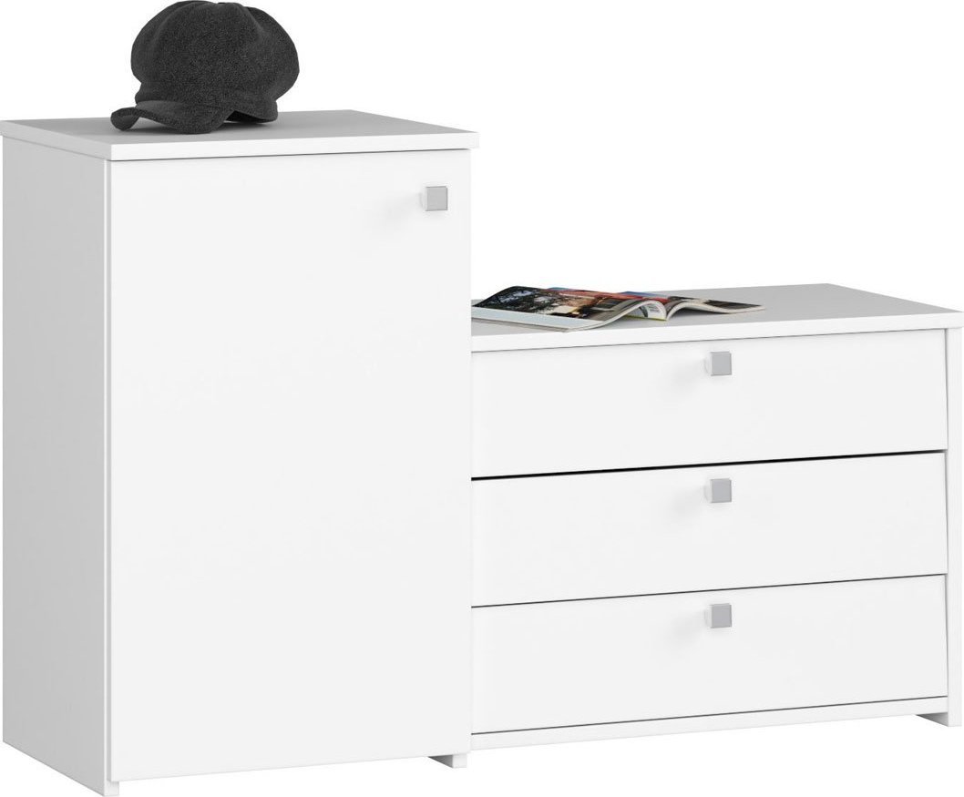 Elior Klasyczna szafka na obuwie biała - Amars