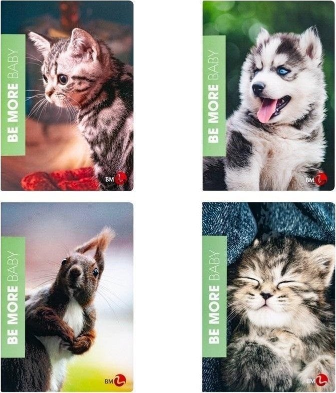 Zeszyt A4/36K kratka Be More Baby (10szt)