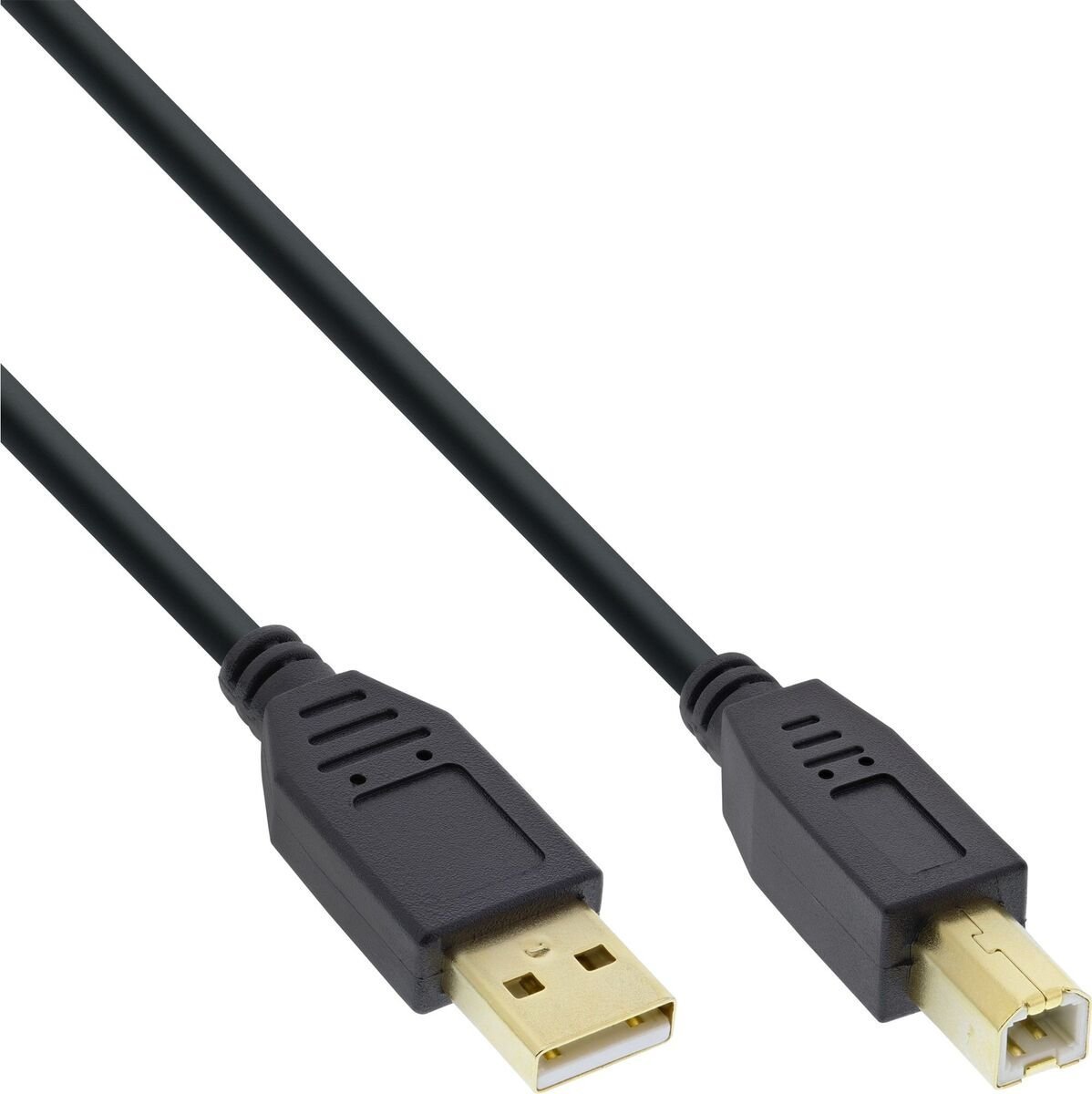 Kabel USB InLine USB-A - USB-B 2 m Czarny (B-34518S)