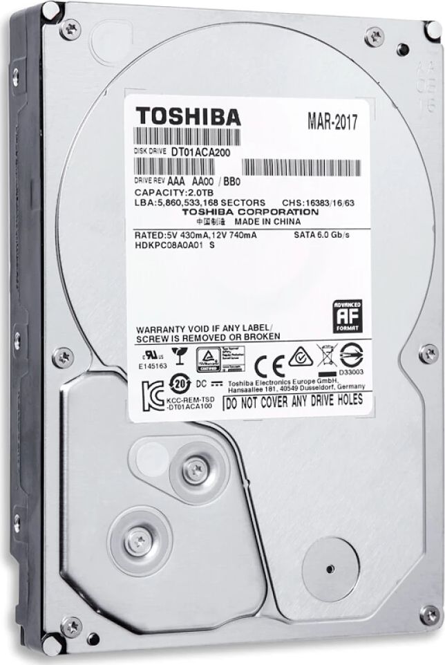 Dysk Toshiba 2TB 3.5" SATA III (DT01ACA200)