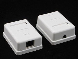 NetRack gniazdo kompletne natynkowe 1xRJ45 FTP kat5e (NP519)