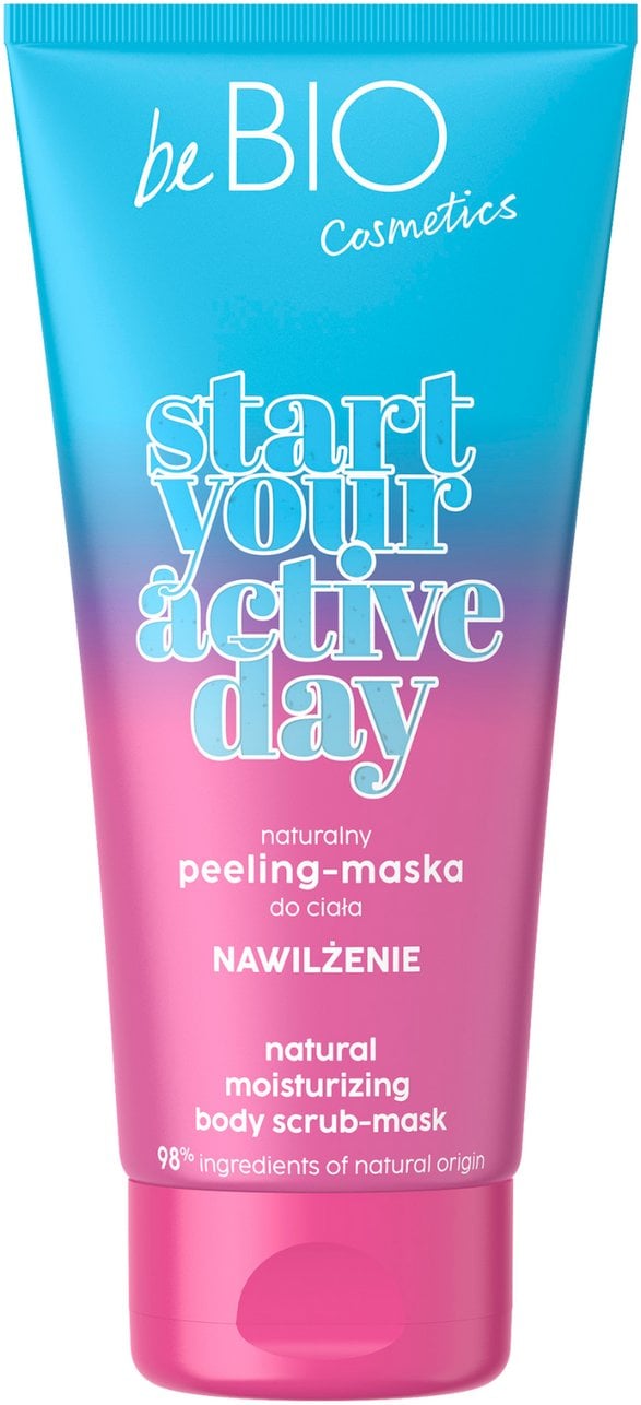 beBIO Start Your Active Day Naturalny peeling-maska Nawilżenie 200 ml
