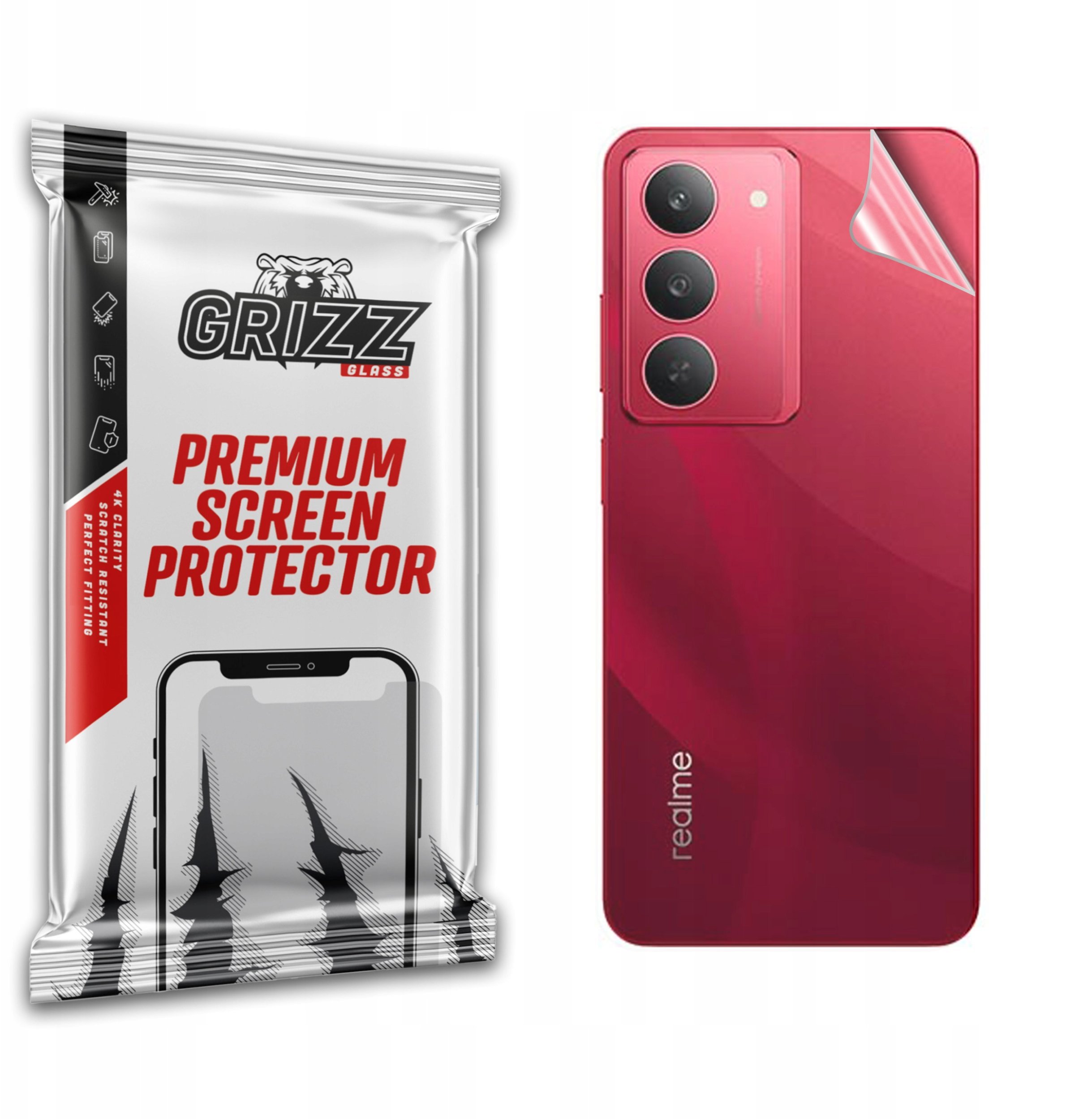 Folia na tył GrizzGlass SatinSkin do Realme V60 Pro