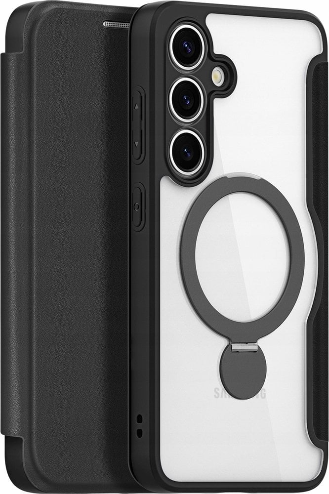 Dux Ducis Etui Skin X Pro na Samsung Galaxy S25 z MagSafe i portfelem - czarne