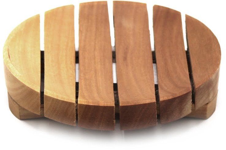 Drewniana mydelniczka - Okrągła