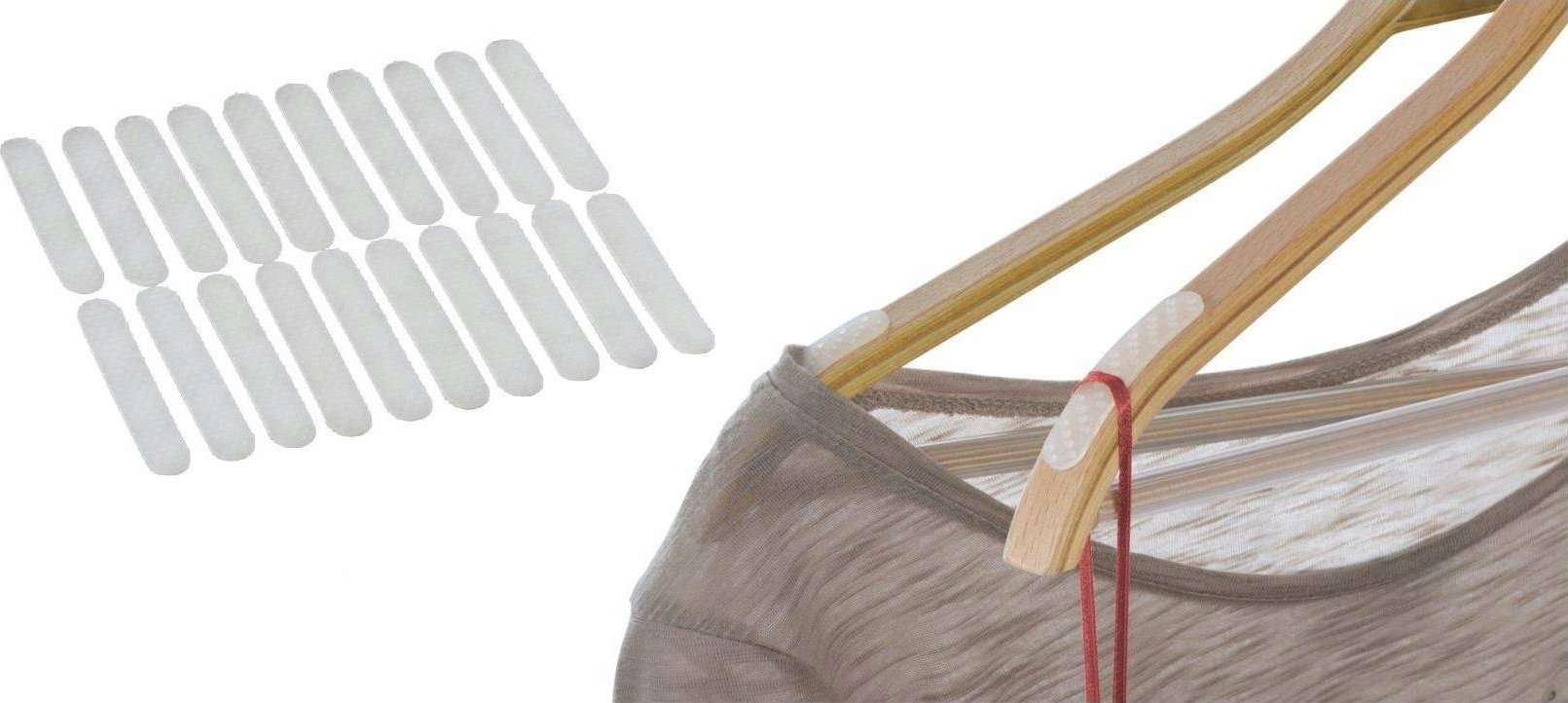 Wenko Antypoślizgowe paski do wieszaków na ubrania - 20 sztuk w komplecie, WENKO