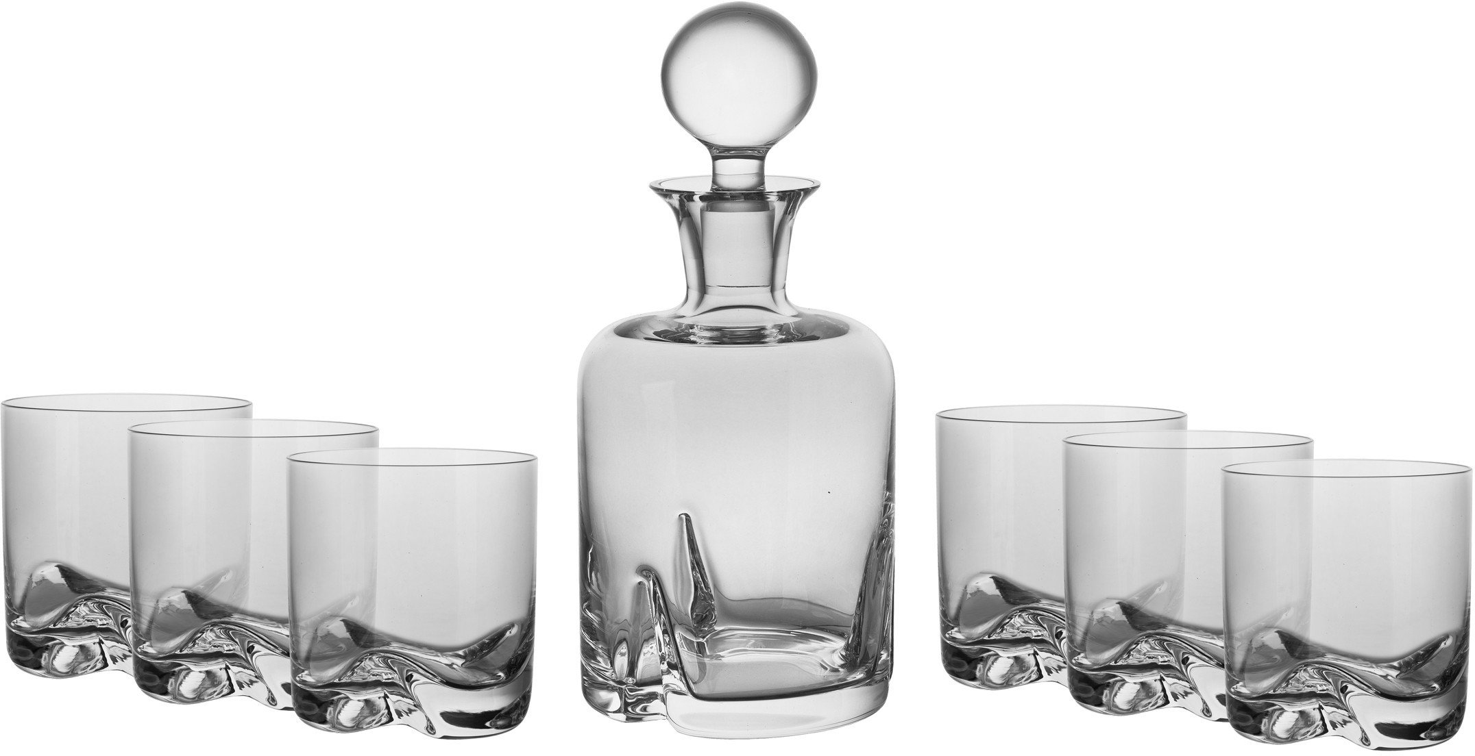 Zestaw do whisky karafka + 6 szklanek Trio