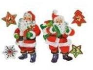 Dekoracje samoprzylepne 3D Mikołaje 11szt