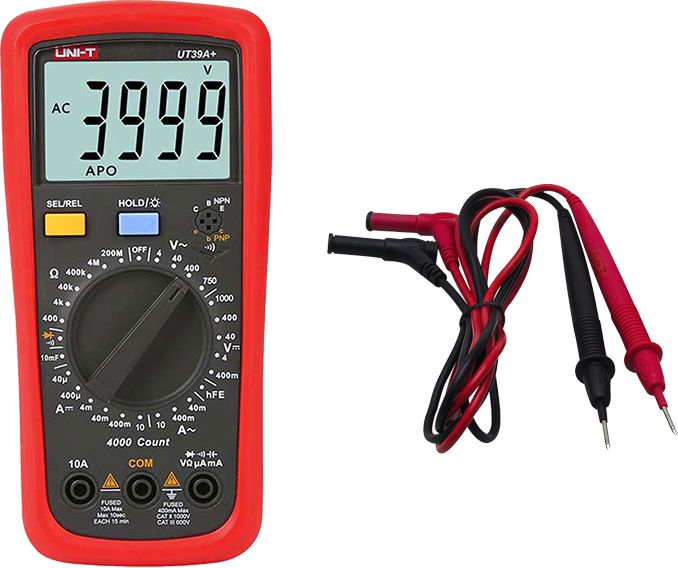 Xtreme Miernik cyfrowy UNI-T UT39A+ Kable pomiarowe