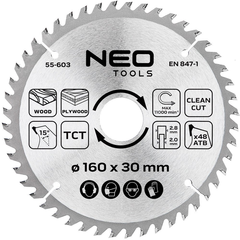 Tarcza do pilarki, widiowa, 160 x 30 mm, 48 zębów