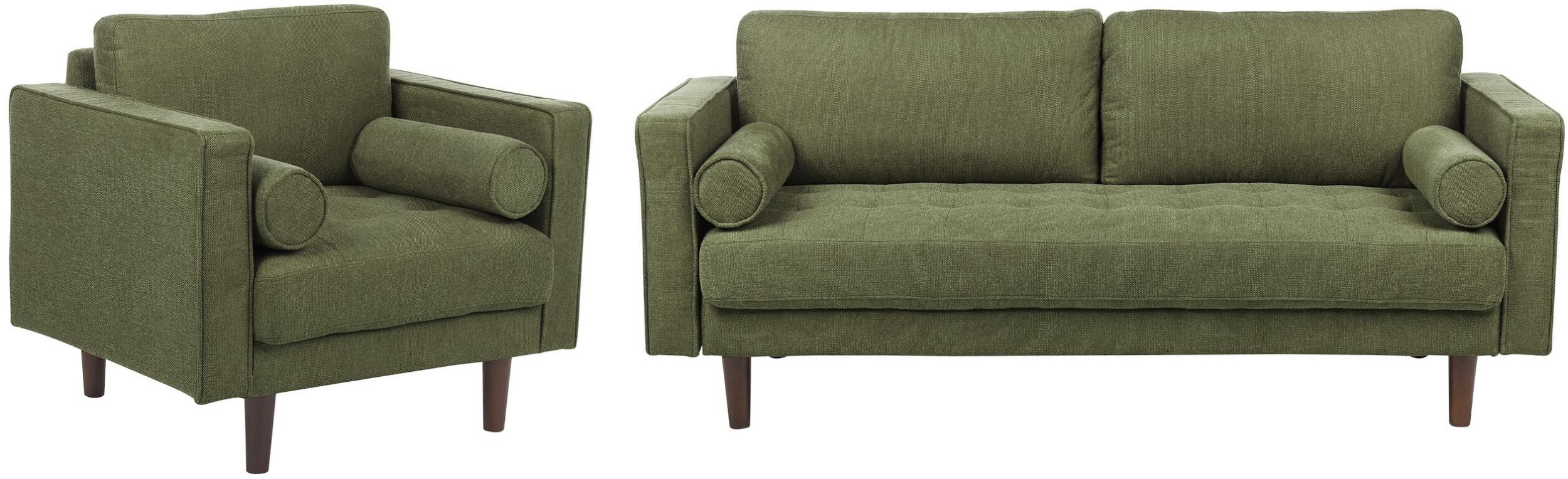 Komplet wypoczynkowy 4-osobowy zielony NURMO