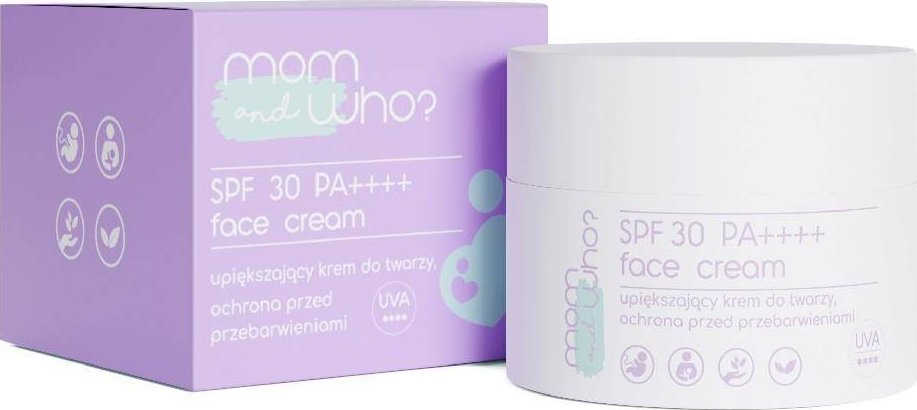 Mom And Who? Upiększający krem do twarzy SPF30 chroniący przed przebarwieniami 50ml