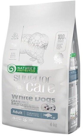 Nature’s Protection White Dogs GF White Fish Adult Small 4kg