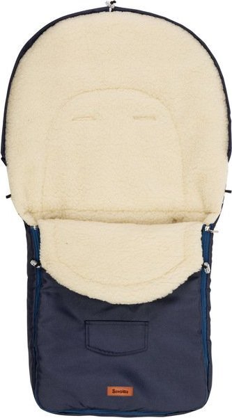 Sensillo ŚPIWOREK WEŁNA - NAVY DO WÓZKA (95x40)
