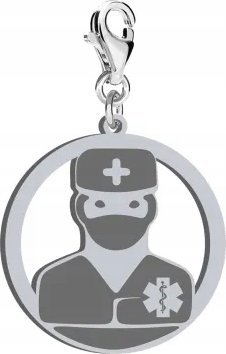 Radziszewska Jewellery Charms Ratownik Medyczny srebro DEDYKACJA