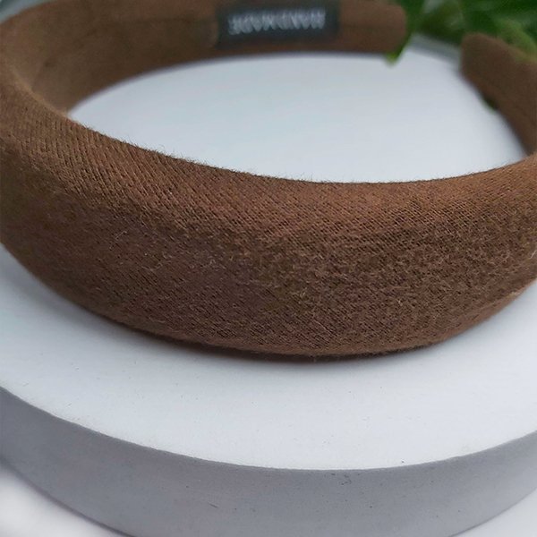 Opaska do włosów ręcznie robiona Yeye Brązowy