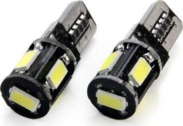 AMiO Żarówki LED CANBUS 5SMD 5730 T10 (W5W) White