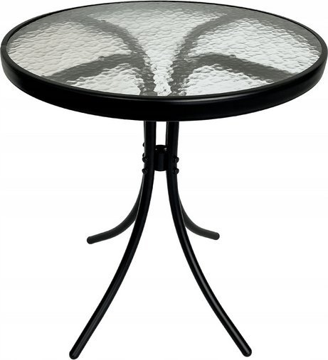 kontrast Stół stolik szklany okrągły balkon taras ogród TERNI 60 cm