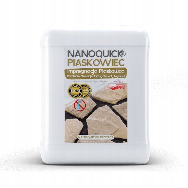 Profesjonalny Impregnat do Kamienia Elewacja Taras NANOQUICK Piaskowiec 20L