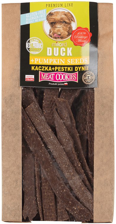 Przysmak dla psa - ciastka kaczka z pestkami dyni 80 g