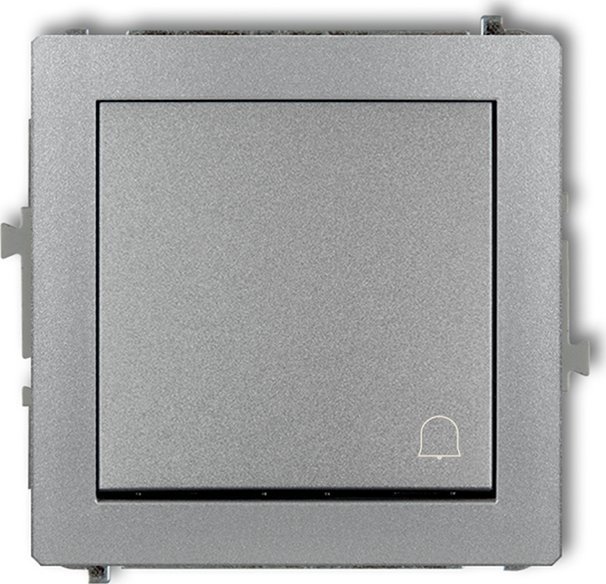 Karlik Deco przycisk dzwonek srebrny metalik (7DWP-4)