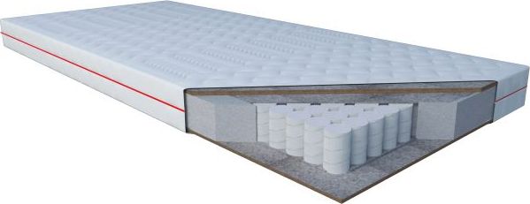 JANPOL Materac EREBU 120x200 kieszeniowy z pokrowcem do prania Janpol