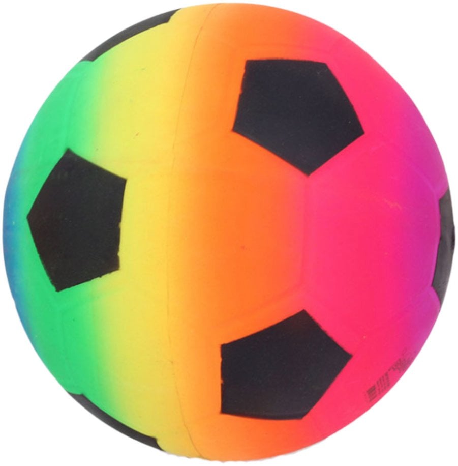 Piłka Plażowa Gumowa Palma Tęczowa Kolorowa Piłka Nożna 22cm
