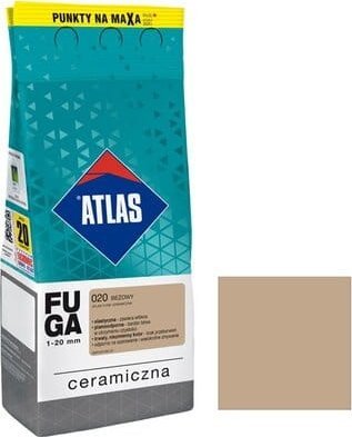 ATLAS Fuga ceramiczna 1-20 mm 020 beżowy 2 kg