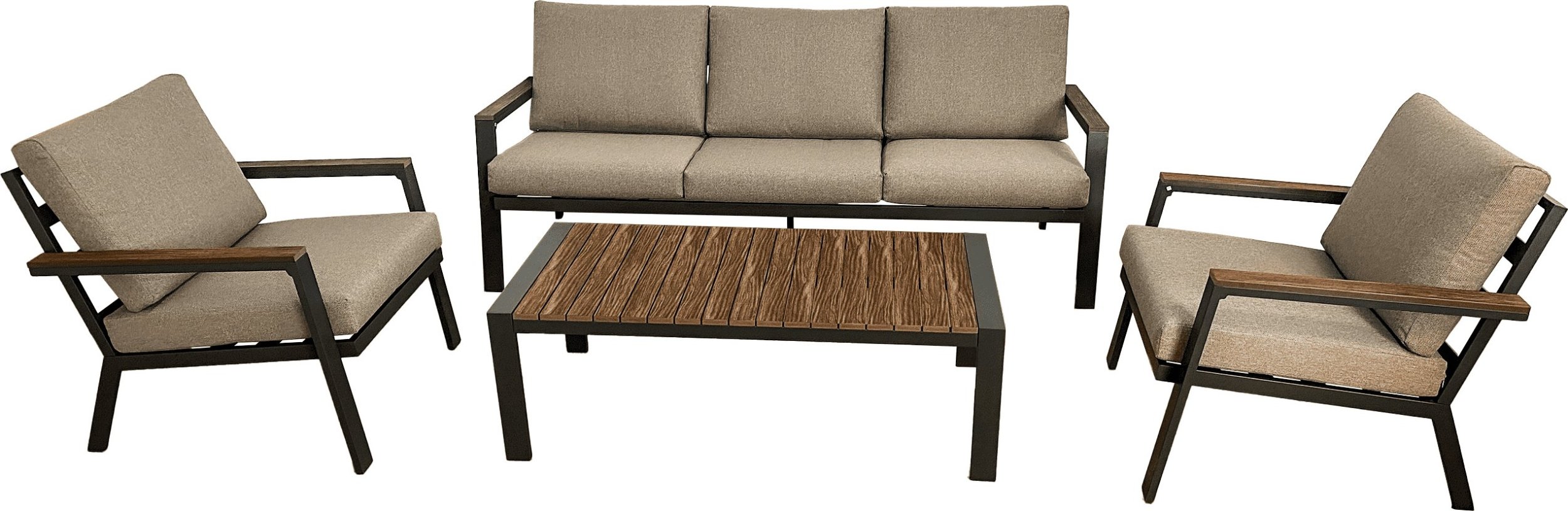 kontrast Zestaw mebli ogrodowych premium BALI PRO 4 części 5 os. taupe