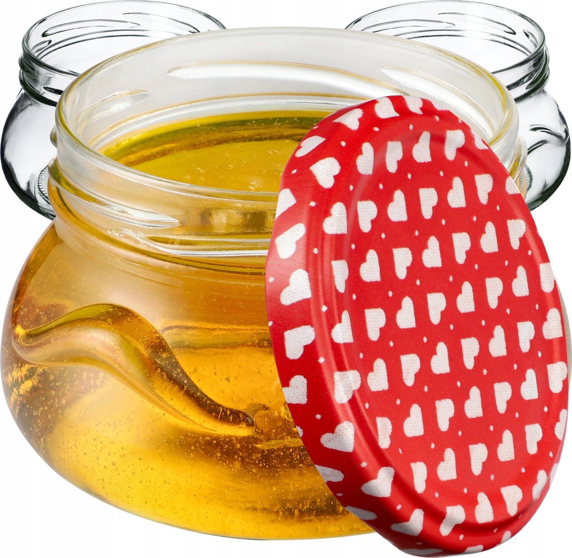 Kadax 100x Słoiki Szklane 300ml Na Przetwory Dżem Miód