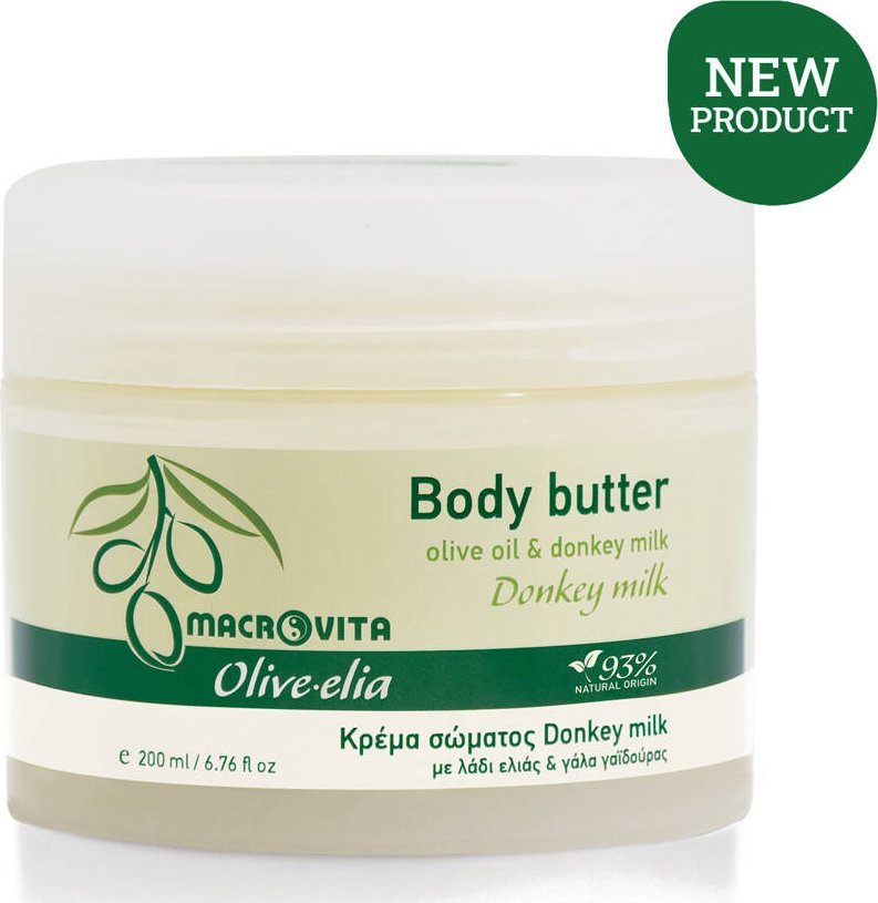 Macrovita MACROVITA Olive.elia Donkey Milk naturalne masło do ciała z bio-oliwą i oślim mlekiem 200ml