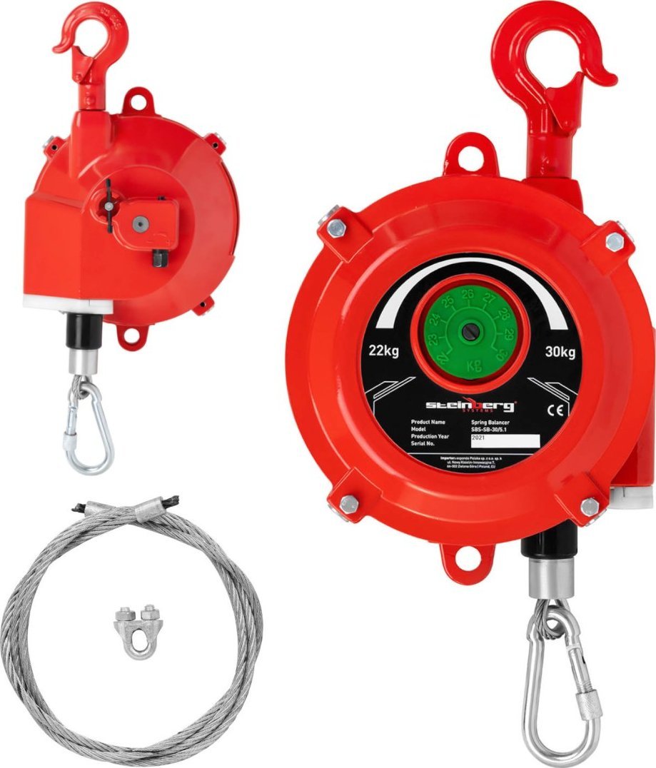 Steinberg Balanser linkowy sprężynowy odciążnik do narzędzi 22 - 30 kg 1,5 m