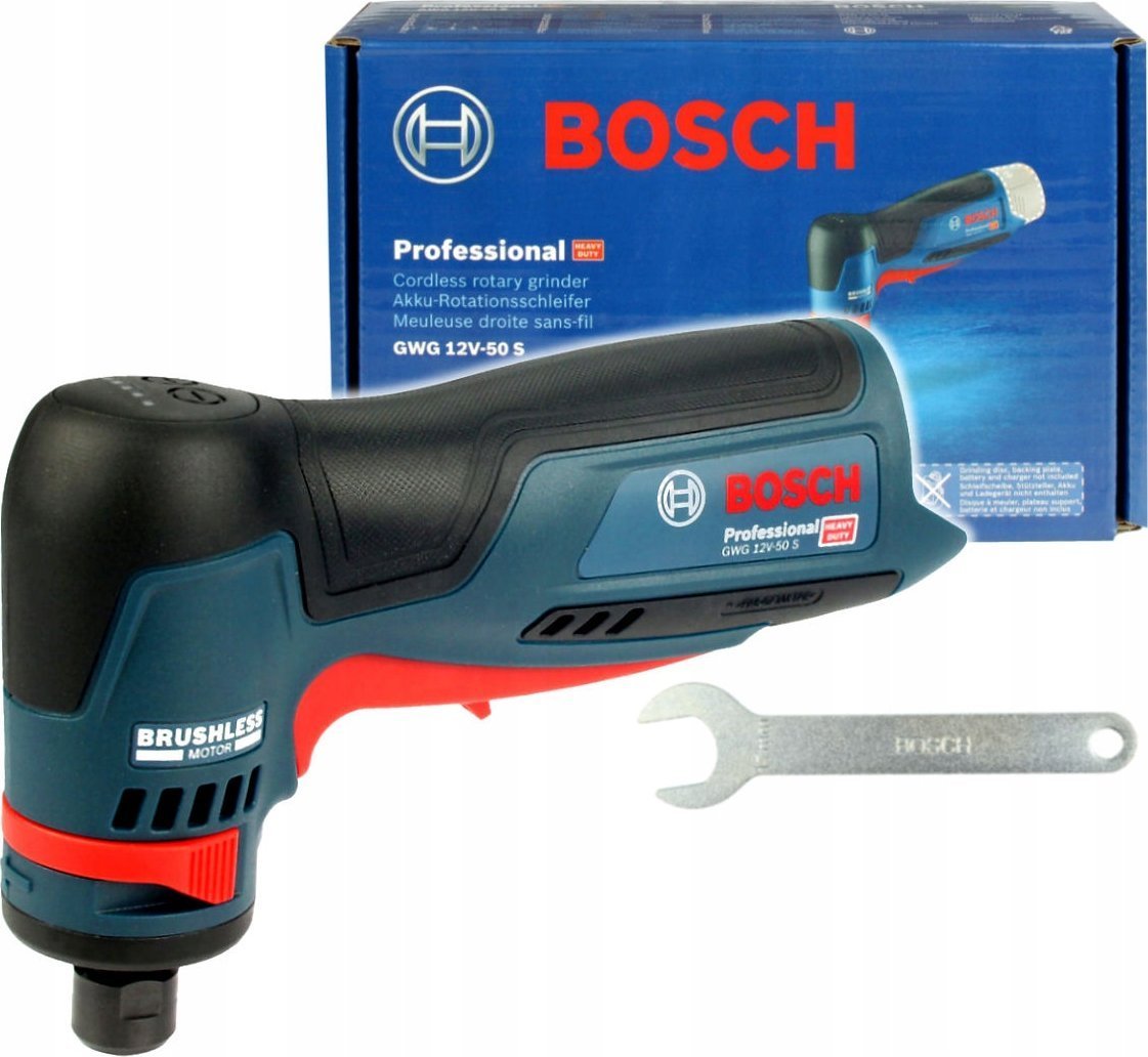 Bosch SZLIFIERKA KATOWA TRZPIENIOWA GWG 12V-50 S BEZ AKUM. I LADOWARKI