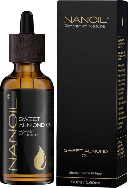 Nanoil NANOIL_Sweet Almond Oil olejek migdałowy do pielęgnacji włosów i ciała 50ml