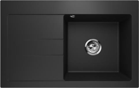 Zlewozmywak Lavello ZLEWOZMYWAK GRANITOWY LAVELLO LUXOR1.0 CZARNY LEWY