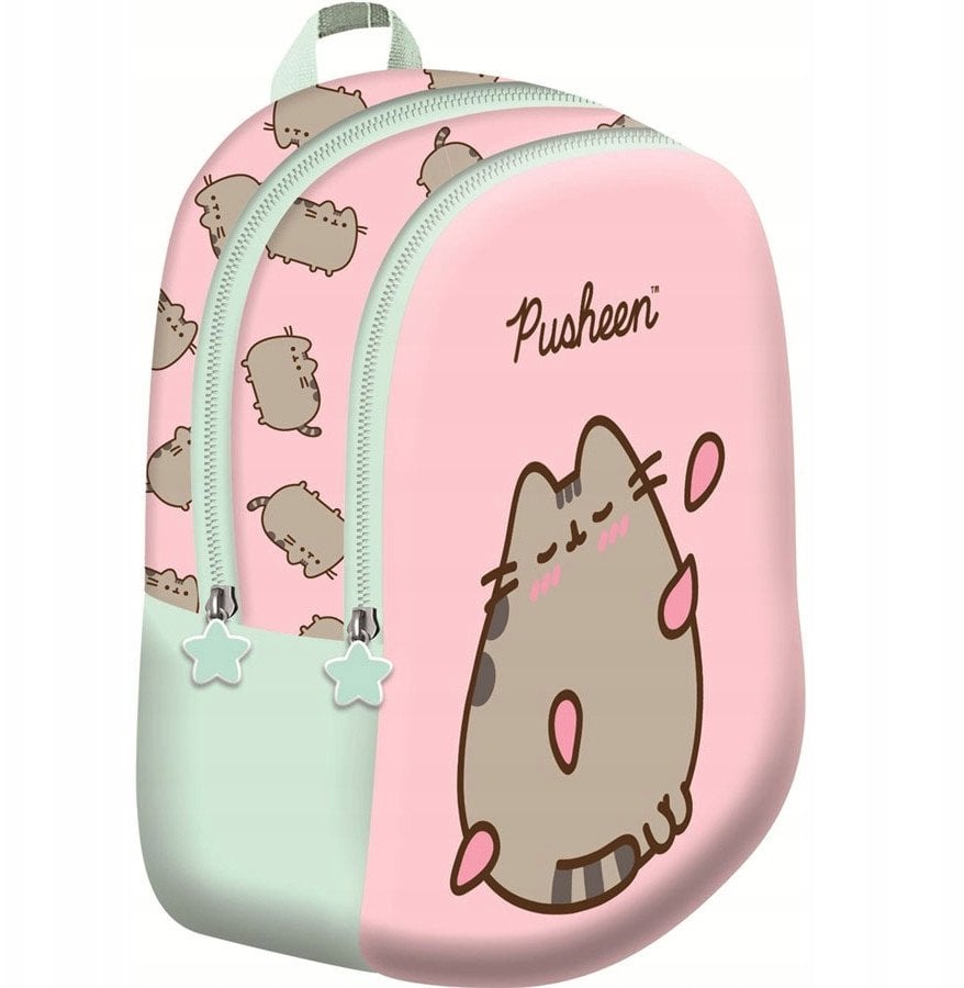 PLECAK 23X28X13 1ZAM 3KIESZ PUSHEEN PINK FOL