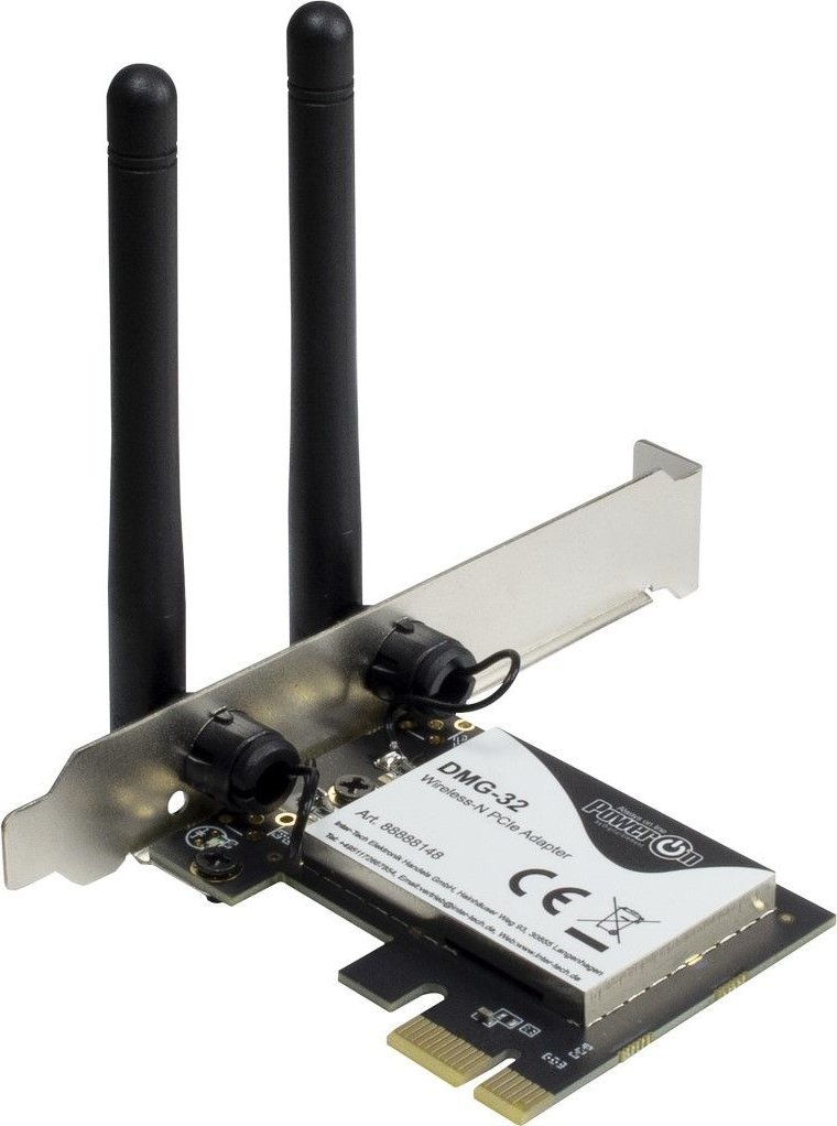 Inter-Tech Wi-Fi 5 PCIe Adapter DMG-32 2dBi Antenne 650Mbps retail