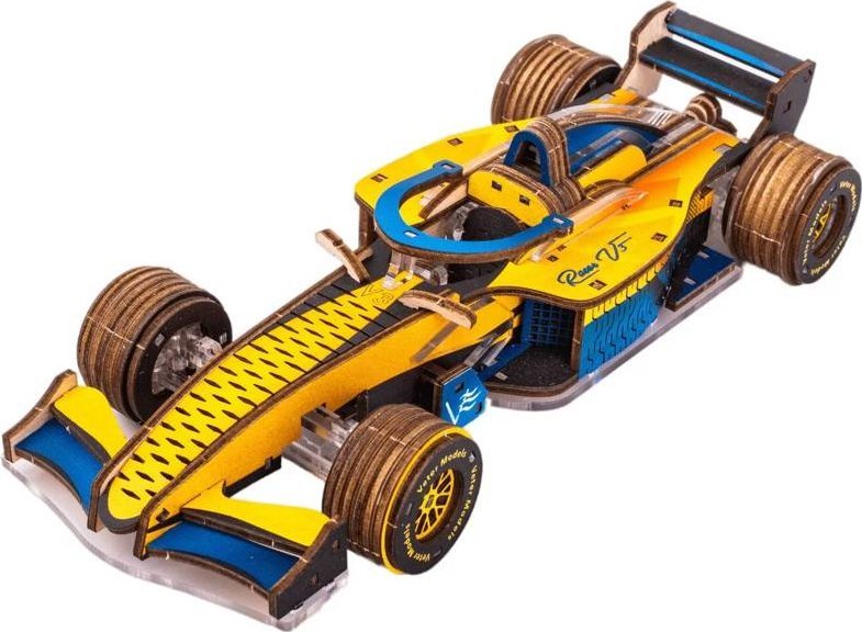 Veter Models Puzzle 3D - Wyścigówka Racer V-3 Ukraina