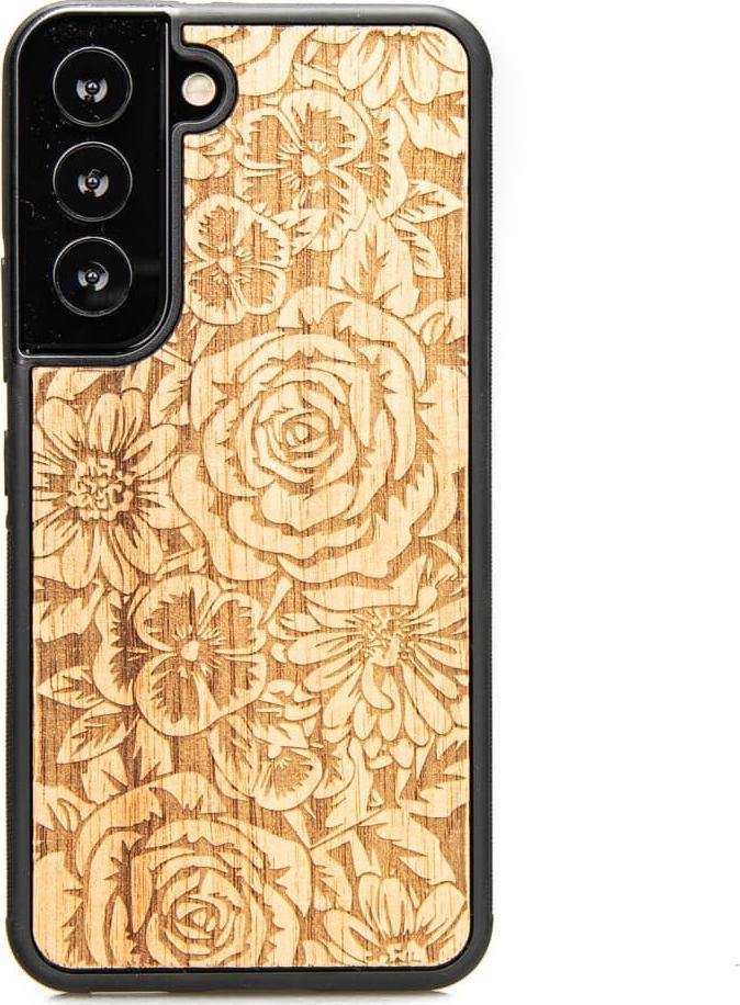 BeWood Drewniane Etui Samsung Galaxy S22 Róże Aniegre