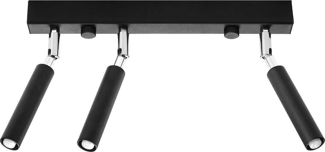 Lampa sufitowa Lumes Czarny nowoczesny plafon reflektor - EX673-Eyetes