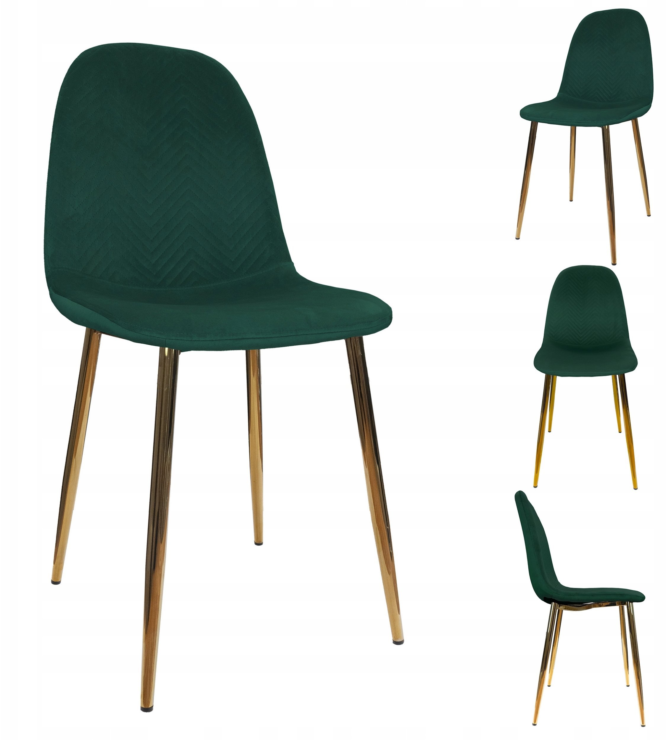 KRZESŁO TAPICEROWANE SALON BIURO AVELLINO ZIELONE