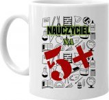 Koszulkowy Nauczyciel na 5+ - kubek na prezent dla nauczyciela