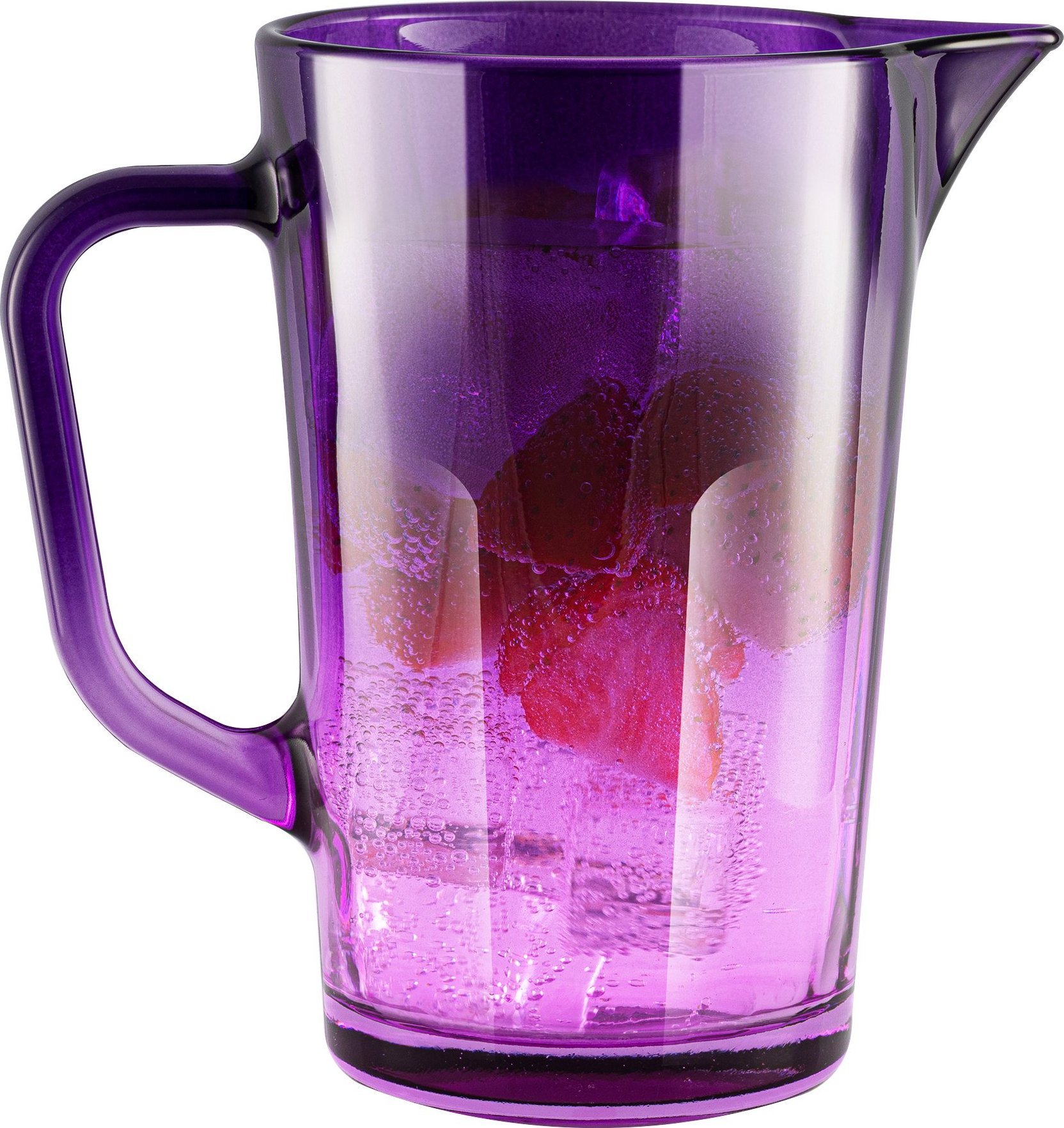 Trend Glass Dzbanek z uchem na wodę i napoje Gigi ombre fioletowe 1230 ml