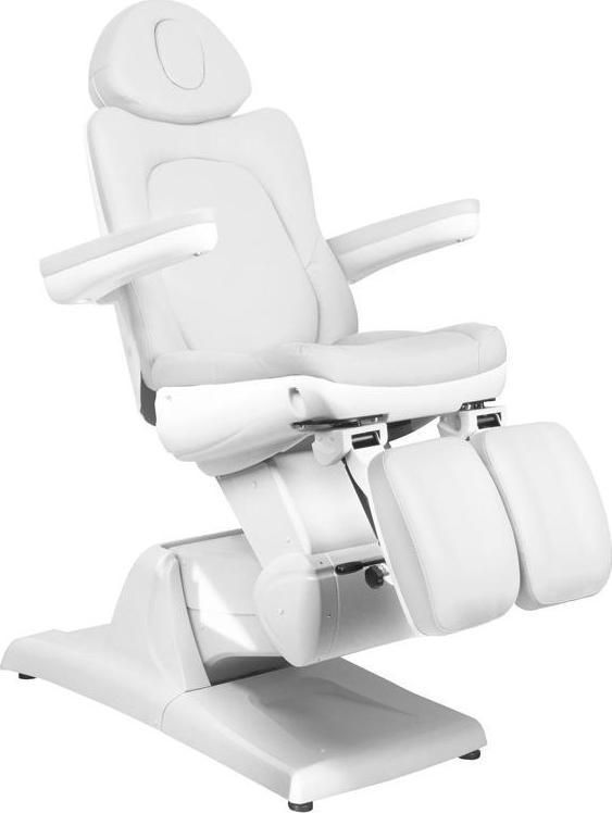 FOTEL KOSMETYCZNY ELEKTR. AZZURRO 870S PEDI 3 SILN. BIAŁY