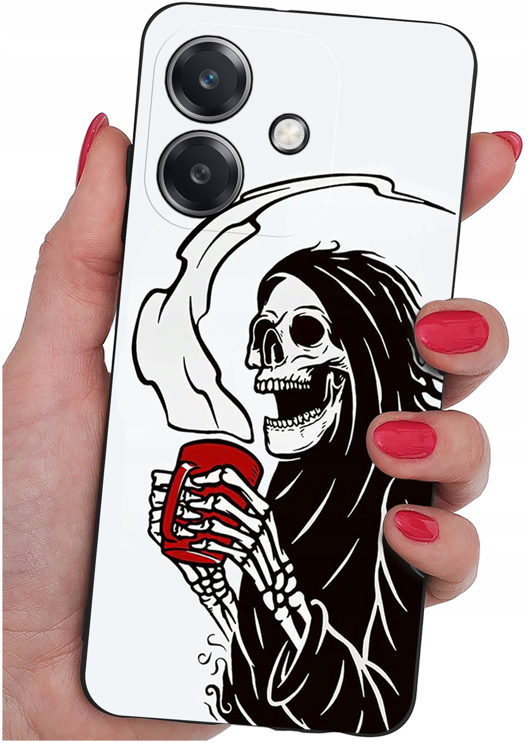 Etui do Oppo A40 | A40M | WZORY | SILIKONOWE MATT SZKŁO 9H