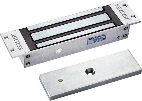 SCOT Zwora elektromagnetyczna wpuszczana 540kg z sygnalizacją Scot EL-1200MS