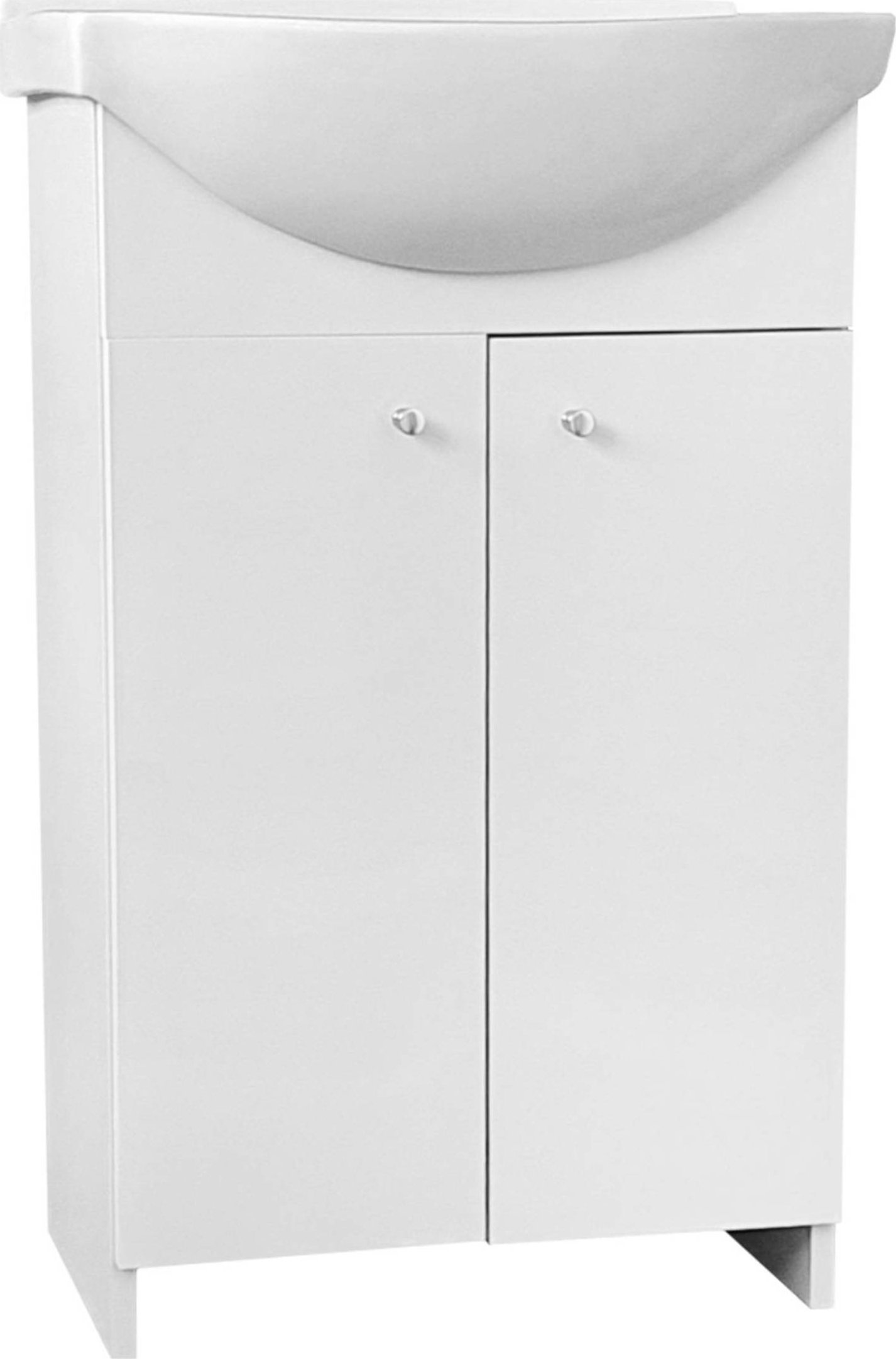 Stamar Szafka łazienkowa z umywalką 50 front lakier uchwyt metal chrom