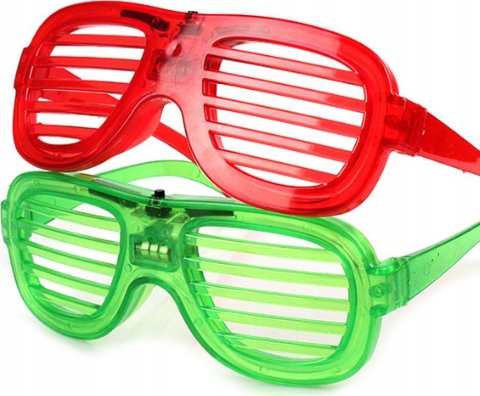 OEM ŚWIECĄCE OKULARY LED GREEN / ZIELONY
